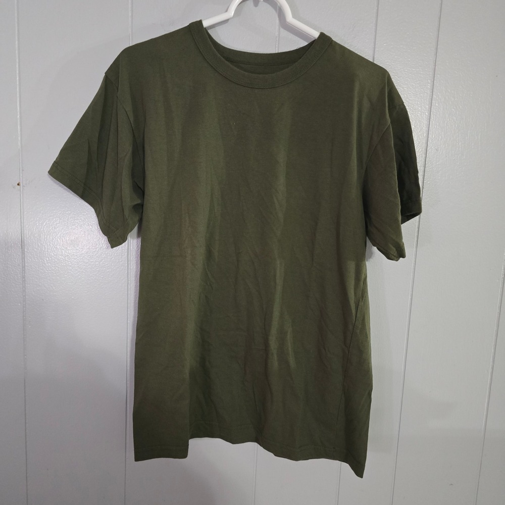 Rothco T-Shirt Mens Large Olive Green Short Sleeve Cotton‎ Blend Tactical Tee